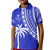 Fiji Rugby Sevens Polo Shirt KID Fijian 7s Tapa Polynesian Blue Ver.02 LT13 - Wonder Print Shop