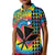 Custom Hawaii Rainbow Tie Dye Polo Shirt KID Flowers Polynesian Hawaiian Tribal LT13 - Wonder Print Shop