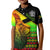 Custom Jamaica Lion Polo Shirt KID Jamaican Pattern Version Reggae Colors LT13 - Wonder Print Shop