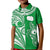 (Custom Text and Number) Rarotonga Cook Islands Polo Shirt Turtle and Map Style Green LT13 - Wonder Print Shop