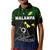 Custom Malampa Province Polo Shirt KID Native Canoe Mix Vanuatu Pig Tusk Black Version - Wonder Print Shop