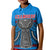 Custom Chamorro Guam Polo Shirt KID Latte Stone Blue Polynesian Haligi LT13 - Wonder Print Shop