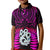 Aotearoa Fern Polo Shirt New Zealand Hei Tiki Purple Style LT13 - Wonder Print Shop