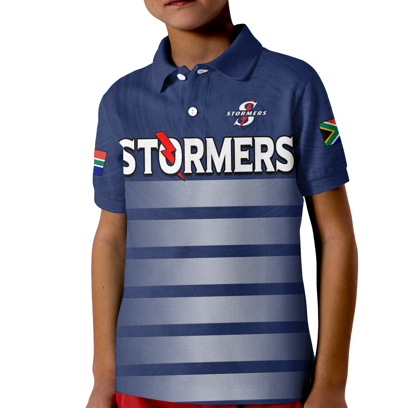 Stormers South Africa Rugby Polo Shirt KID We Are The Champions URC Unity - Wonder Print Shop