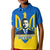 Custom Ukraine Polo Shirt KID Ukraine Gold Trident Slava Ukraini Blue - Wonder Print Shop