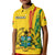 Custom Ghana Polo Shirt KID Ghanan Coat Of Arms Mix Kente Pattern - Wonder Print Shop