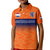 (Custom Text And Number) Netherlands Football Polo Shirt KID Holland Football 2022 - Wonder Print Shop