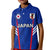 (Custom Text and Number) Japan Football Polo Shirt KID Samurai Blue Football 2022 - Wonder Print Shop