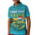 Custom Bahamas Polo Shirt Bahamian Blue Marlin Merry Christmas - Wonder Print Shop