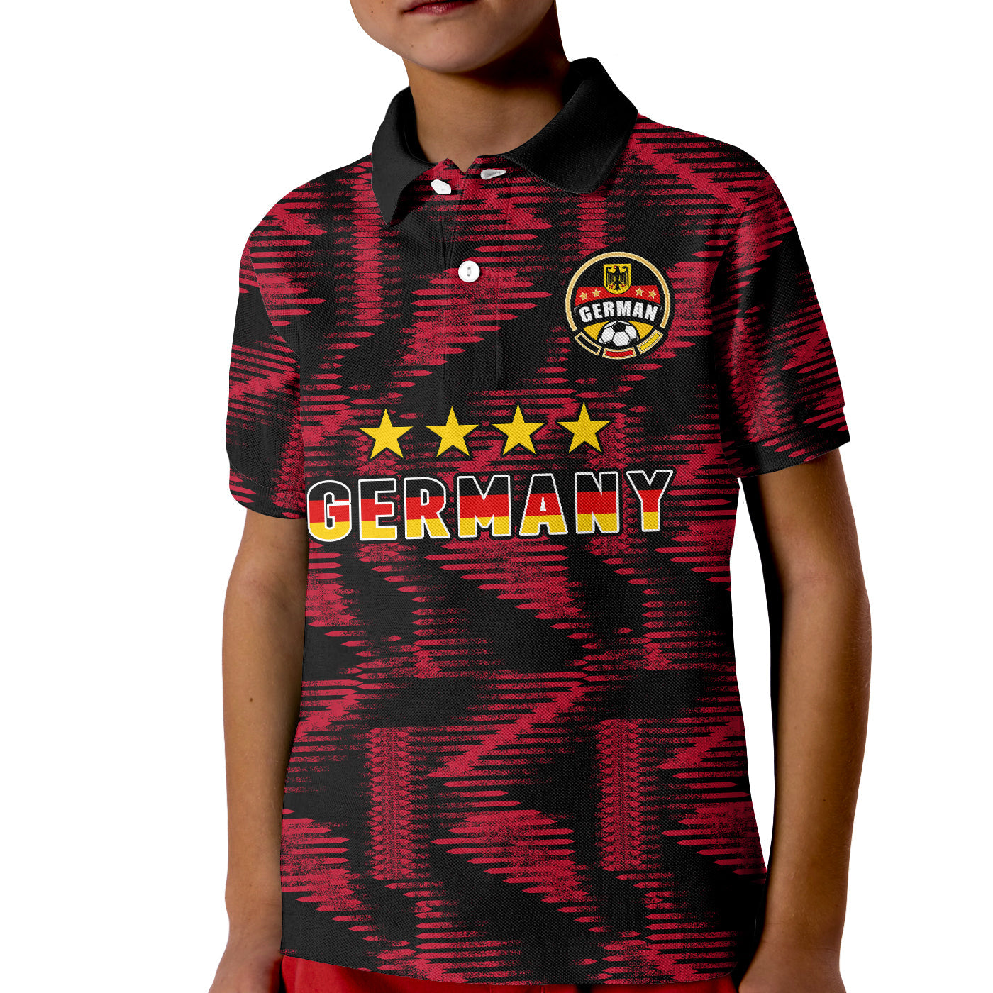 Germany Football Polo Shirt KID Nationalelf 2022 Original Style - Wonder Print Shop