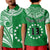 (Custom Text and Number) Cook Islands Tatau Polo Shirt Symbolize Passion Stars Version Green LT13 - Wonder Print Shop