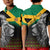 Custom Jamaica Lion Polo Shirt KID Jamaican Pattern Version Black LT13 - Wonder Print Shop