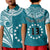 (Custom Text and Number) Cook Islands Tatau Polo Shirt Symbolize Passion Stars Version Blue LT13 - Wonder Print Shop