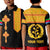 Custom Eritrea Tibeb Polo Shirt KID Eritrean Cross Mix Flag Version Black LT13 - Wonder Print Shop