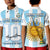 (Custom Text and Number) Argentina Football Polo Shirt Vamos La Albiceleste Soccer World Cup GOAT 2022 LT13 - Wonder Print Shop