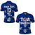 (Custom Personalise Text and Number) Toa Samoa Rugby Polo Shirt Siamupini Proud Blue LT13 - Wonder Print Shop