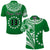 (Custom Text and Number) Cook Islands Tatau Polo Shirt Symbolize Passion Stars Version Green LT13 - Wonder Print Shop