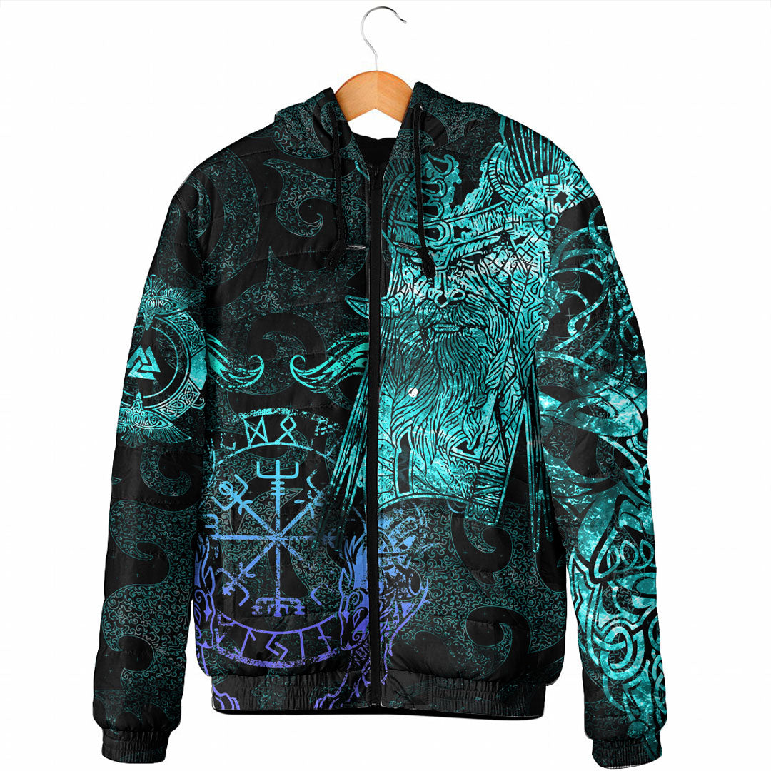 viking-clothing-viking-odin-tattoo-cyan-version-padded-hooded-jacket