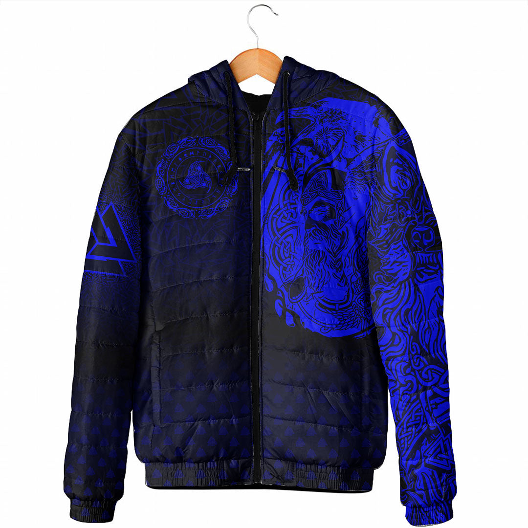 viking-clothing-viking-odin-raven-tattoo-style-blue-version-padded-hooded-jacket