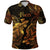 Custom Pisces Zodiac Polynesian Polo Shirt Unique Style Gold LT8 - Wonder Print Shop