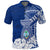 Custom Guam Tribal Latte Stone Polo Shirt Mix Hibiscus - Wonder Print Shop