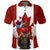 Canada Day Polo Shirt Mountie on Moose - Wonder Print Shop