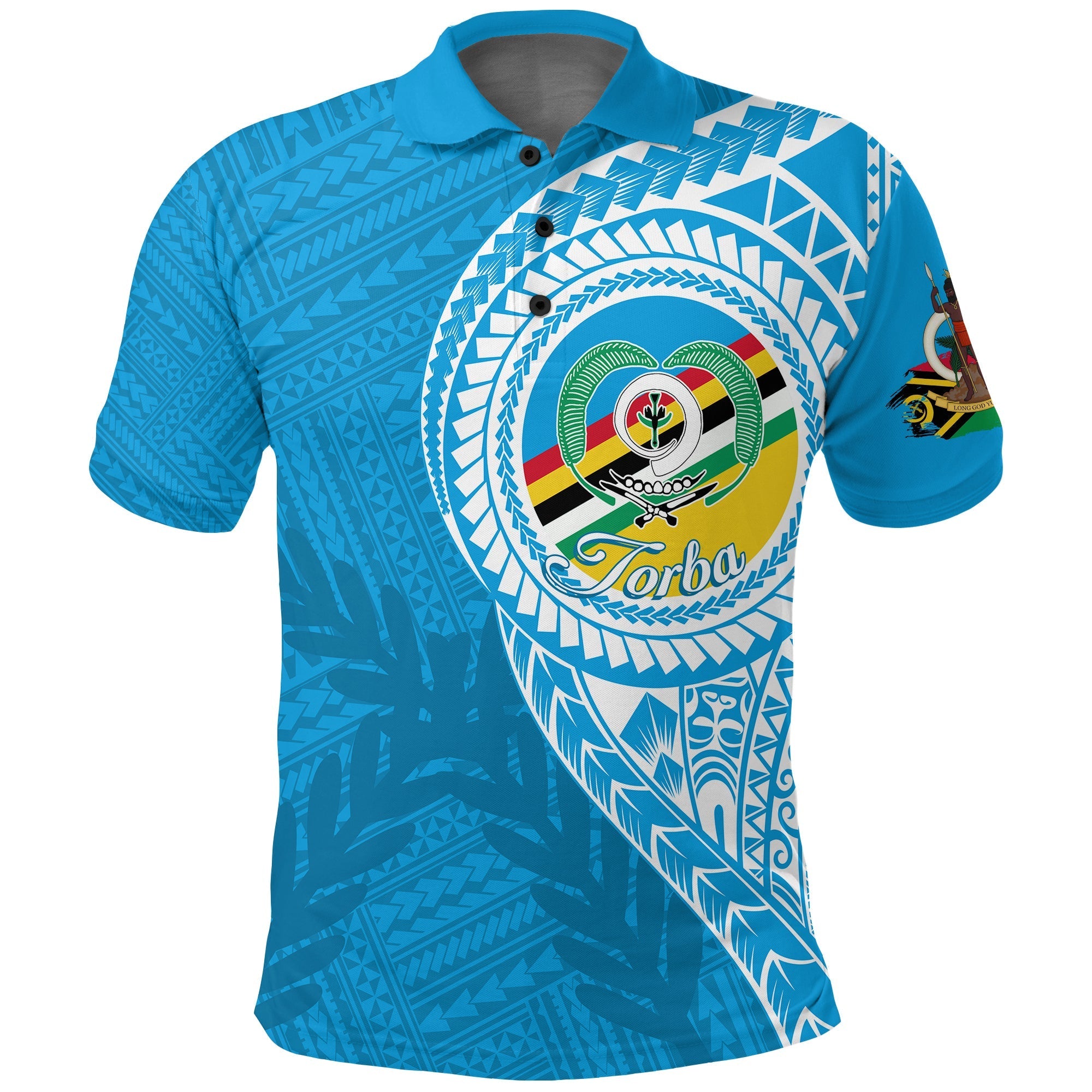 Custom Vanuatu Torba Province Polo Shirt Torba Emblem - Wonder Print Shop