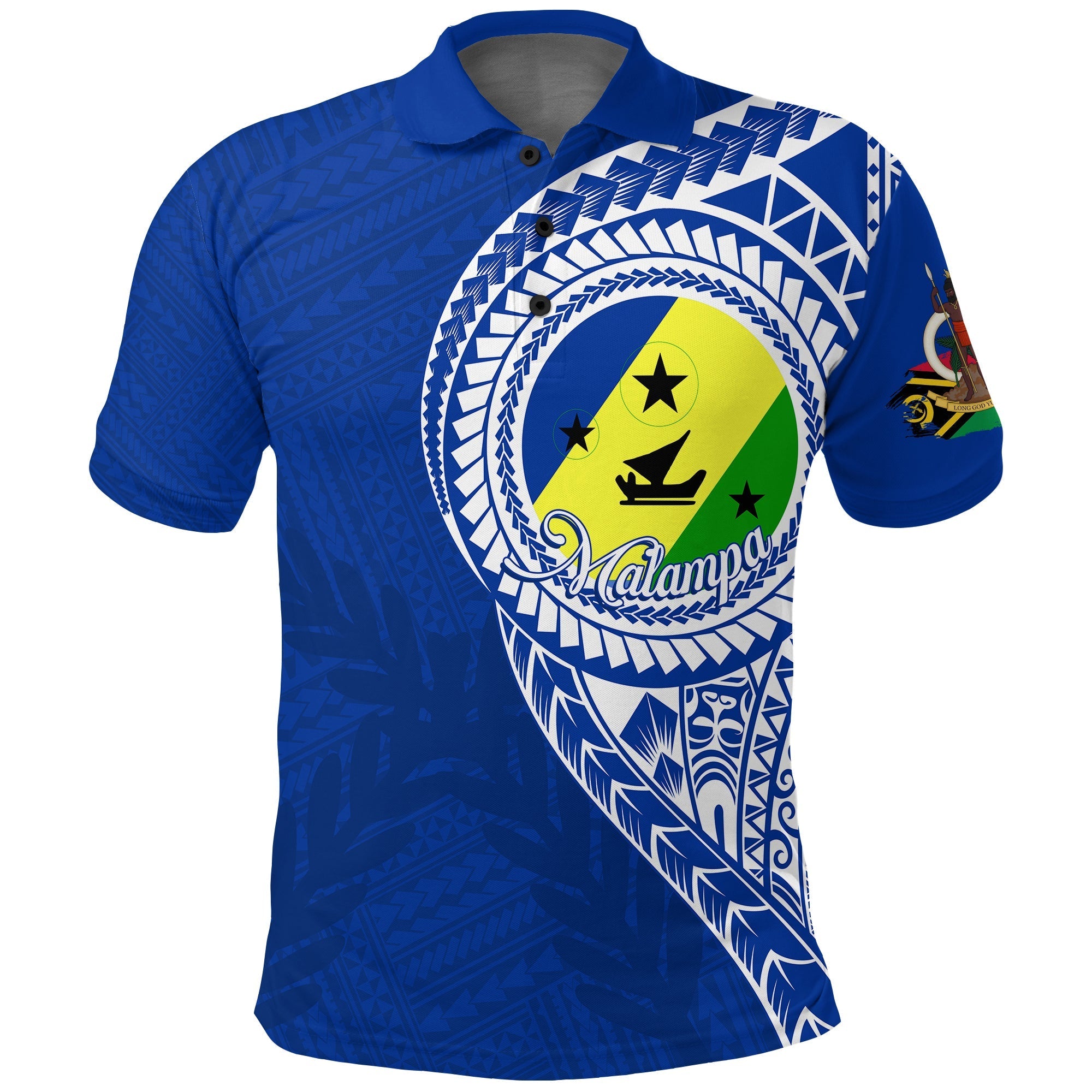 Custom Malampa Province Vanuatu Polo Shirt Malampa Emblem - Wonder Print Shop