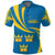 Sweden Three Crowns Custom Polo Shirt Heja Sverige - Wonder Print Shop