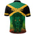 Jamaica Custom Polo Shirt Rastafari Lion Mix Kente - Wonder Print Shop