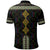 Eritrea Tilet Pattern Polo Shirt Eritrean Cross Black - Wonder Print Shop