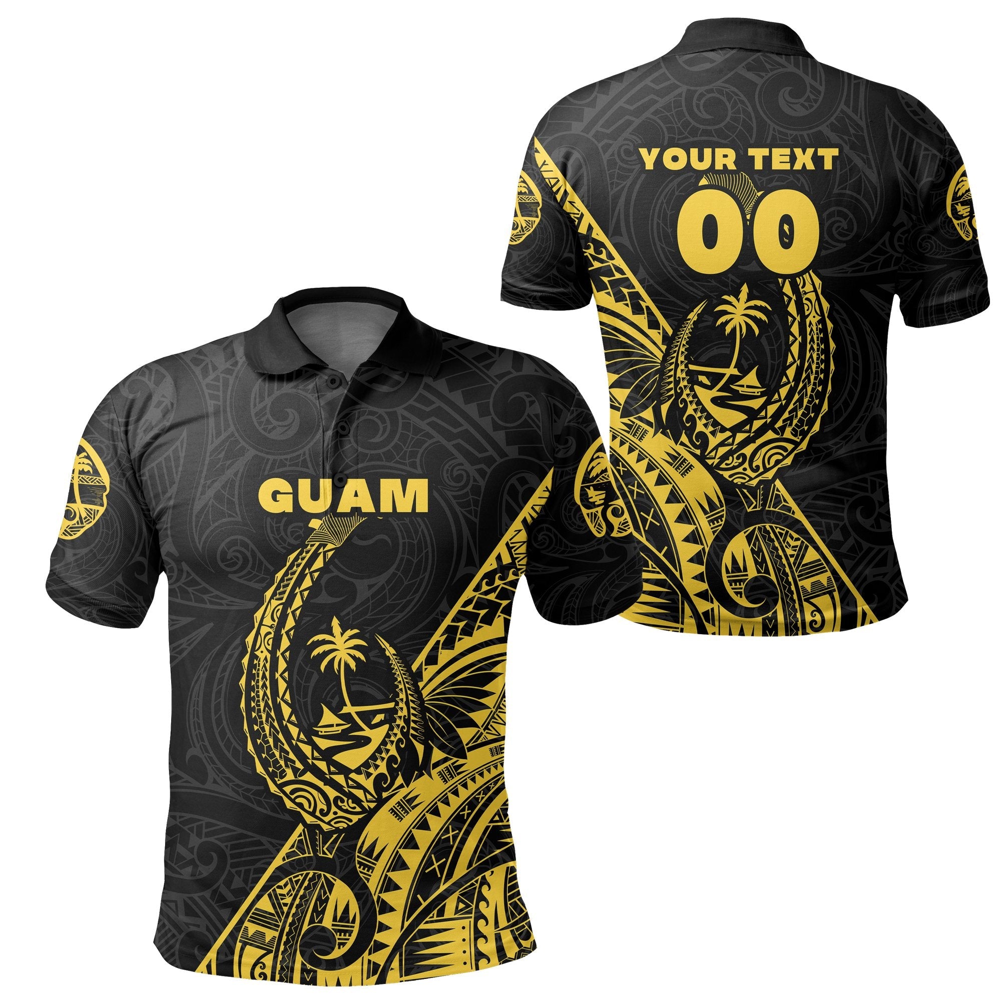 custom-personalised-guam-rugby-polo-shirt-polynesian-patterns-style-yellow