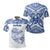 Custom Guam Rugby Polo Shirt Polynesian Patterns Blue LT16 - Wonder Print Shop