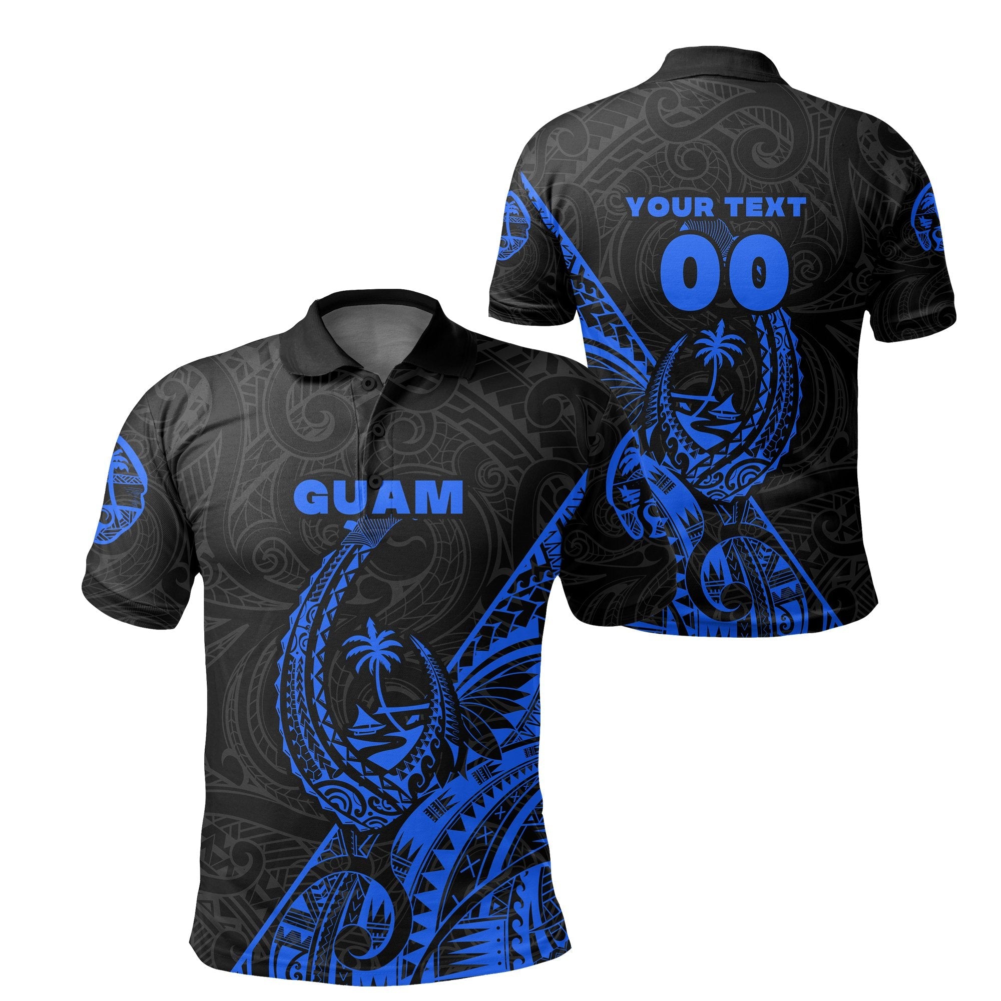 custom-personalised-guam-rugby-polo-shirt-polynesian-patterns-style-blue