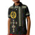 Eritrea Tilet Pattern Polo Shirt for Kid Eritrean Cross Black - Wonder Print Shop