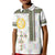 Eritrea Tilet Pattern Polo Shirt for Kid Eritrean Cross White - Wonder Print Shop