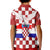 Croatia Checkerboard Polo Shirt for Kid Croatia Flag with Eagle - Wonder Print Shop