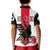 Japan Football Polo Shirt The Yatagarasu Holding A Red Ball - Wonder Print Shop