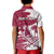 Qatar Football WC 2022 Polo Shirt The Maroon Flag Style - Wonder Print Shop