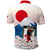 Japan Football Mount Fuji Sakura Sunset Polo Shirt - Wonder Print Shop