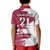 Custom Qatar Football WC 2022 Polo Shirt The Maroon Flag Style - Wonder Print Shop