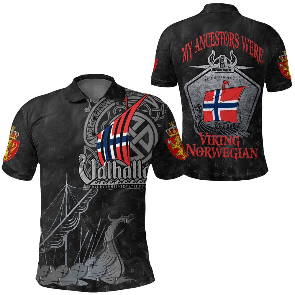 Viking Clothing Viking Norway Drakkar Polo Shirt RLT12 - Wonder Print Shop