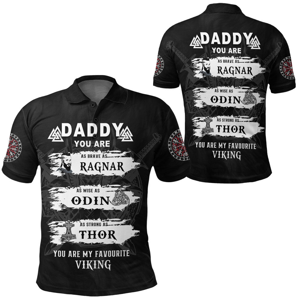 Viking Clothing Viking Daddy Polo Shirt RLT12 - Wonder Print Shop