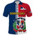 Custom Dominican Republic Polo Shirt Coat Of Arms And Flag Map - Wonder Print Shop