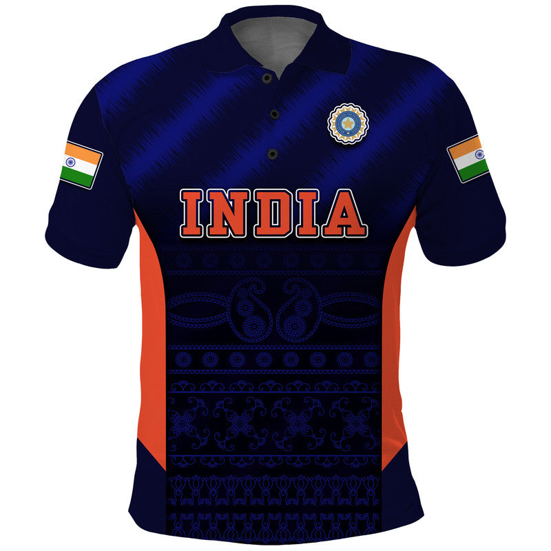 India National Cricket Team Polo Shirt Men In Blue Sports Style - Wonder Print Shop