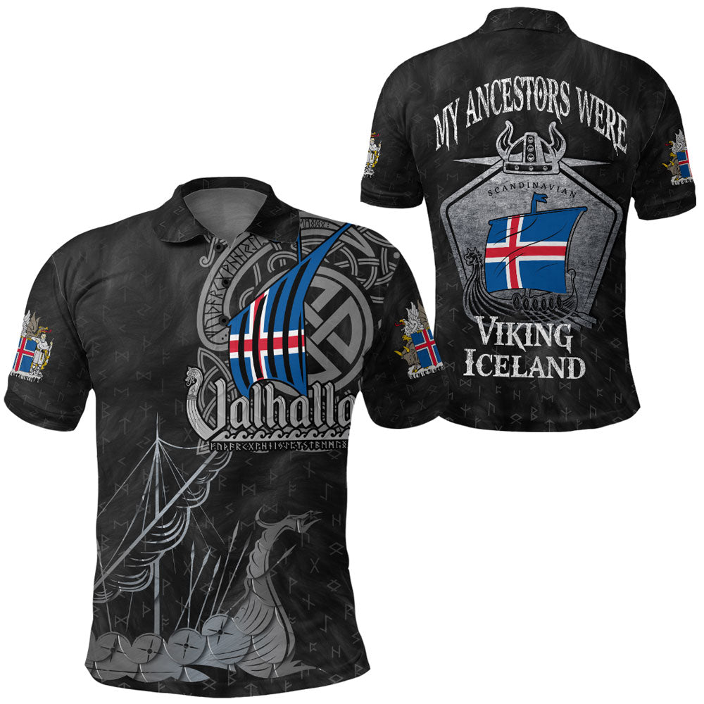 Viking Clothing Viking Iceland Drakkar Polo Shirt RLT12 - Wonder Print Shop