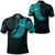 Custom Viking Polo Shirt Odins Celtic Ravens Cyan Version Polo Shirt RLT12 - Wonder Print Shop