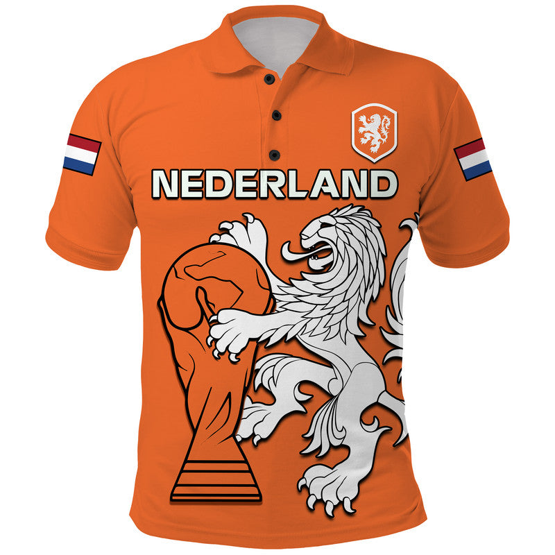 Custom Netherlands Polo Shirt Football 2022 - Wonder Print Shop