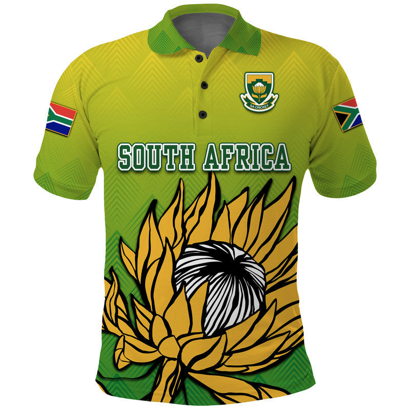 South Africa National Cricket Team Polo Shirt Proteas Sports Yellow Style - Wonder Print Shop