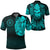 Viking Clothing Viking Odin Raven Tattoo Style Cyan Version Polo Shirt RLT12 - Wonder Print Shop